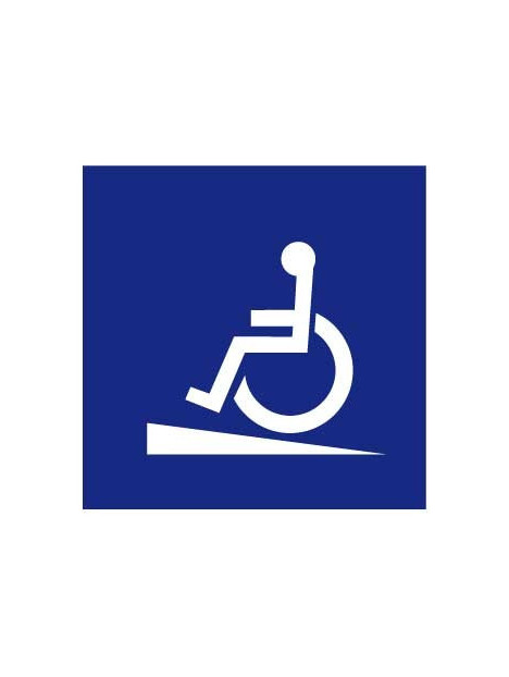 Panneau Handicapé rampe