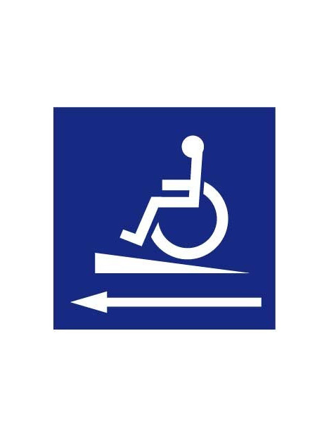 Panneau Handicapé rampe gauche