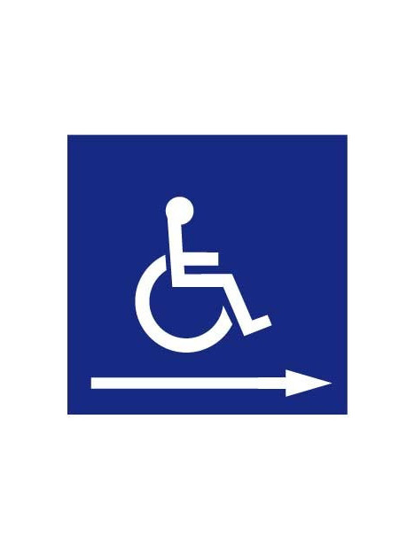 Panneau Handicapé entrée droite