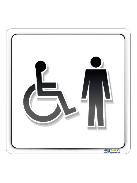 Plaque handicapé homme