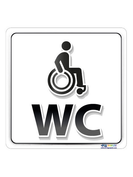 Plaque handicapé WC