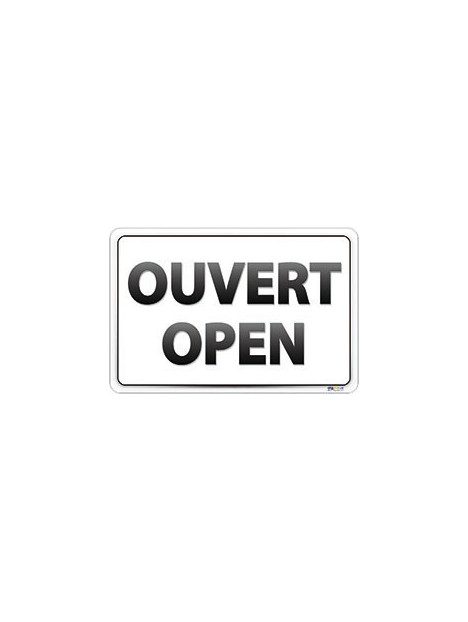 Panneau ouvert/open