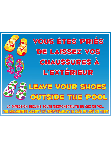 Chaussures interdites français/anglais