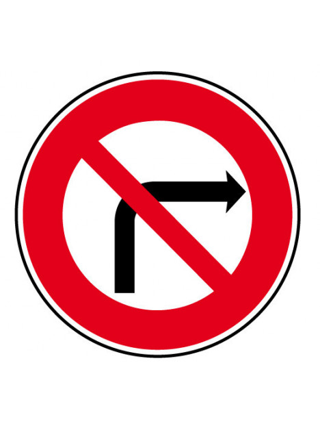 B2b "interdiction de tourner à droite"