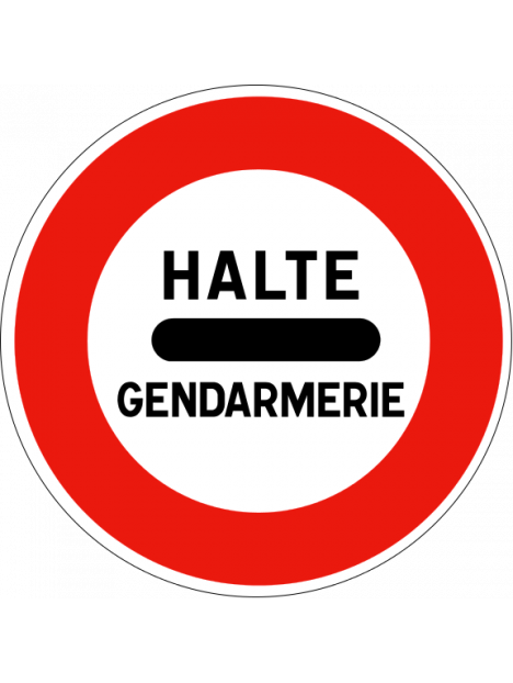 B5a "halte gendarmerie"