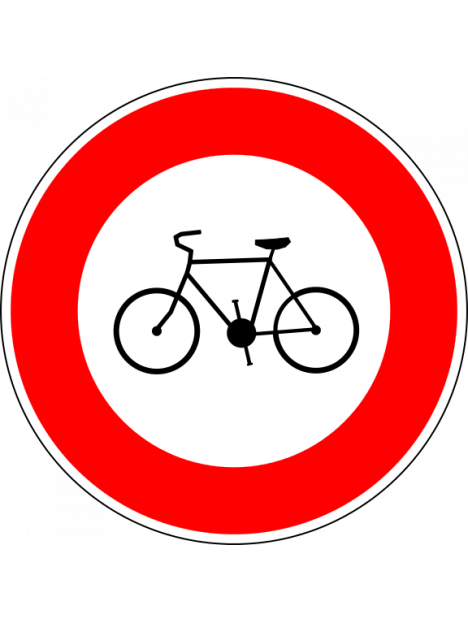B9b "Accès interdit aux vélos"