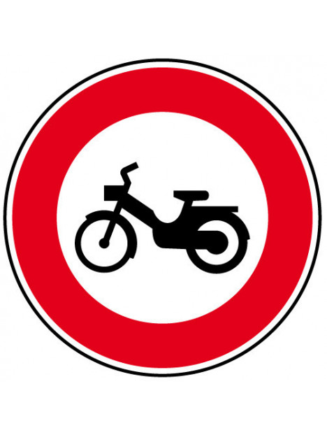 B9g "Accès interdit aux cyclomoteurs"