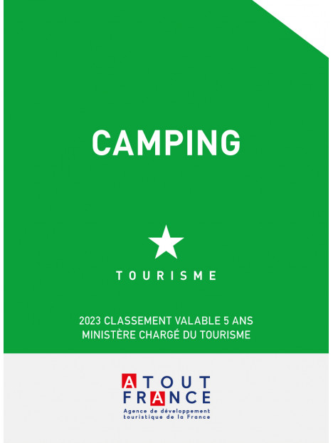 Panonceau de classement Camping Tourisme