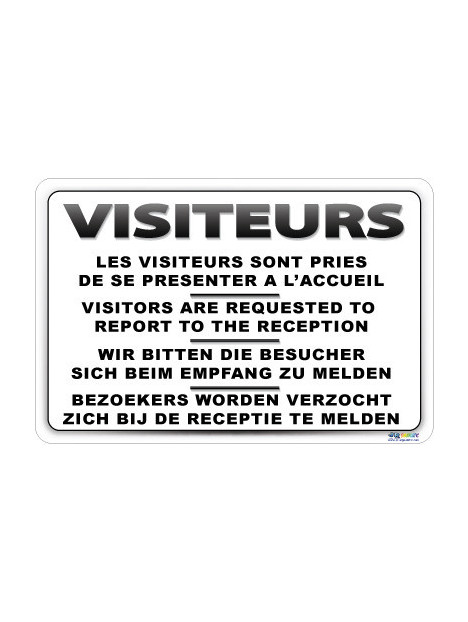 Panneau Visiteurs