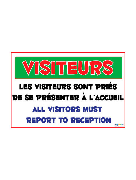 Panneau visiteurs