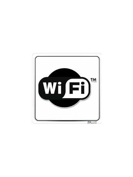 Panneau logo Wifi "nuage"