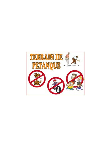 Pétanque, chiens, vélos et jeux interdits