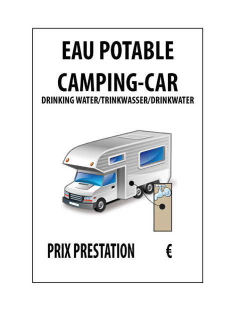 Camping car eau potable