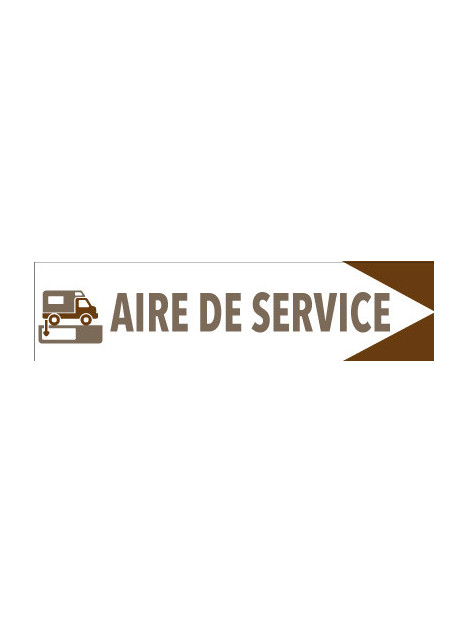 Directionnel Aire de service camping car pictogramme